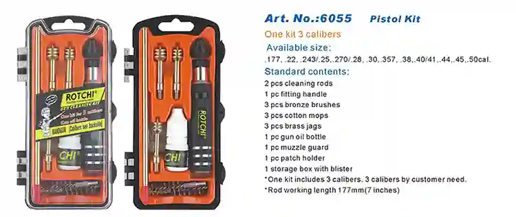 compact gun cleaning kits 6055