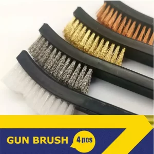 Double End Utility Gun Cleaning Hand Brush Brass Wires or Plastic Wires