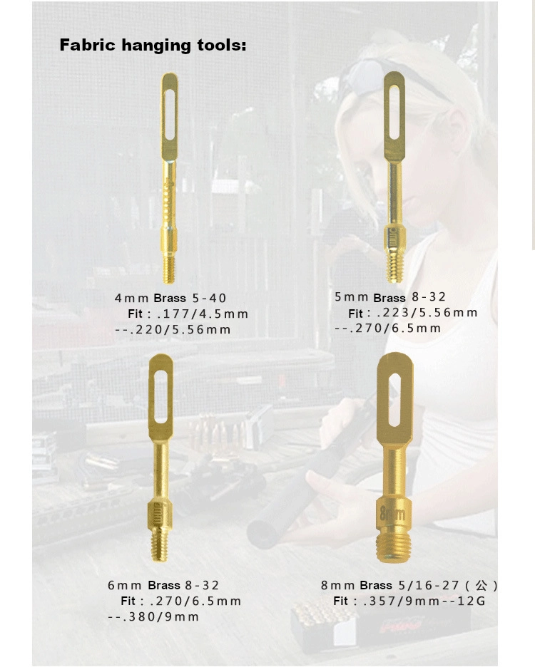 Brass Material Gun-Cleaning Tips or Patch Holder