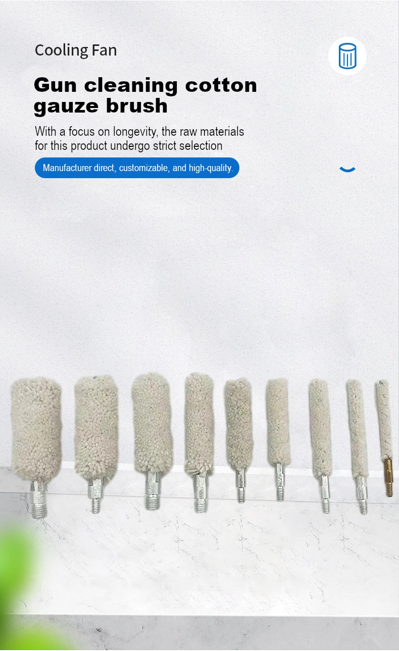 Cotton Wires Gun Cleaning Mops For Bore Cleaning