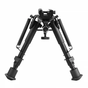 Bipod Picatinny Pipod with Adapter. Hardened Steel and Aluminum Non-rust Black Anodized Finish