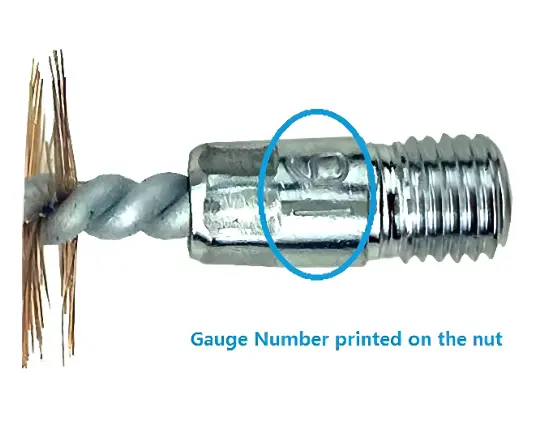 Phosphor Bronze Gun Bore Cleaning Brushes Ganuge number